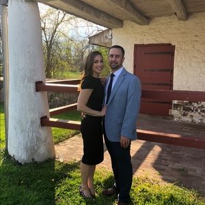 Elegant calf length cocktail dress from Nordstrom.